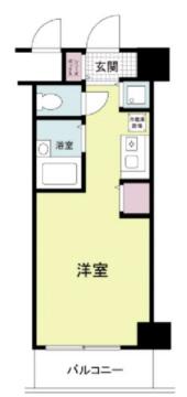 アージュ・リベルテ本山(ワンルーム/3階)の間取り写真