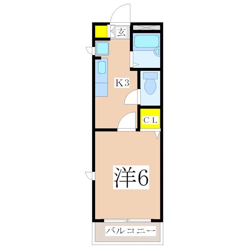 サンS・T(1K/2階)の間取り写真