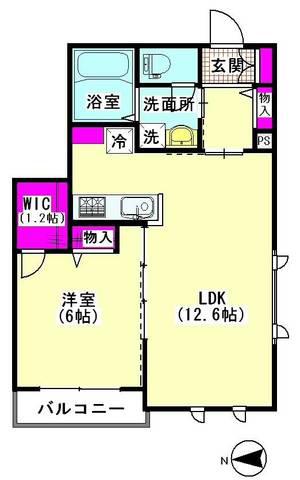 クレアールメゾン(1LDK/3階)の間取り写真