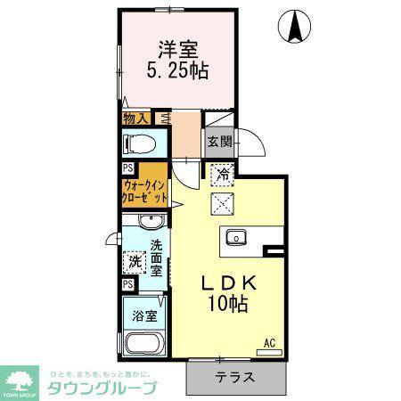 CLASSE(1LDK/3階)の間取り写真