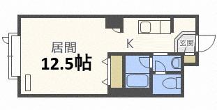 藤井ビルひばりが丘(1K/7階)の間取り写真