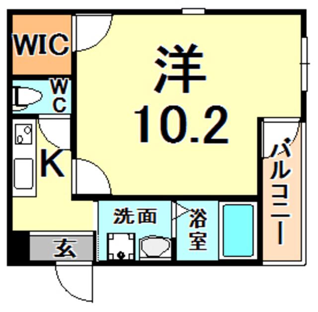 フジパレス武庫川5番館(1K/1階)の間取り写真