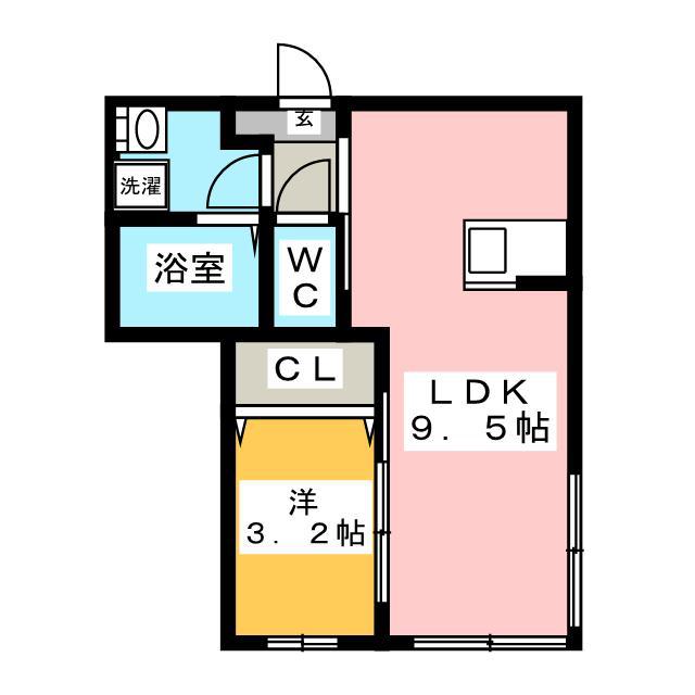ワイズビレッジ雑司ガ谷(1LDK/3階)の間取り写真