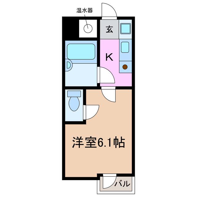 フィレンツェコート平針(ワンルーム/5階)の間取り写真