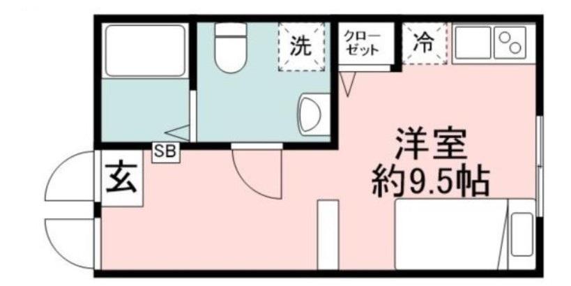 COMODO ABITARE(ワンルーム/3階)の間取り写真
