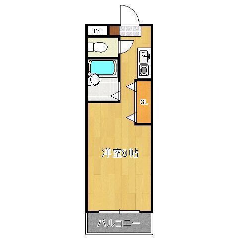 サニーベール前田(ワンルーム/6階)の間取り写真