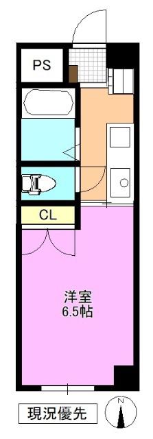 シャルマンハイツ(1K/1階)の間取り写真