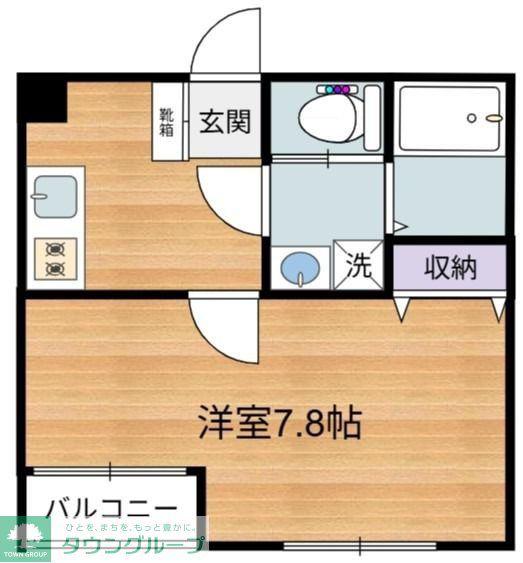 メゾンデール(1K/3階)の間取り写真