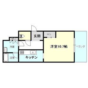 CERES丸の内(ワンルーム/9階)の間取り写真