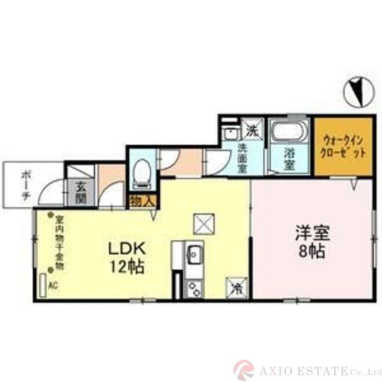 エミールー樹(1LDK/1階)の間取り写真