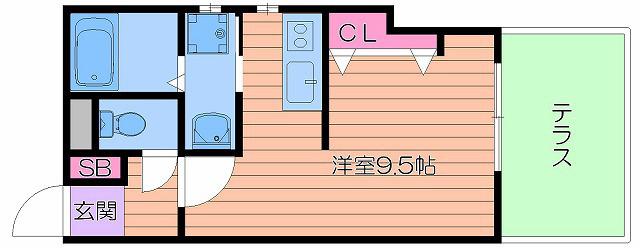 AVANCER(ワンルーム/1階)の間取り写真