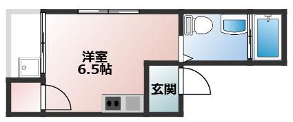 ツインイースト(ワンルーム/4階)の間取り写真