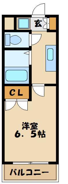 ベル永寿(1K/1階)の間取り写真