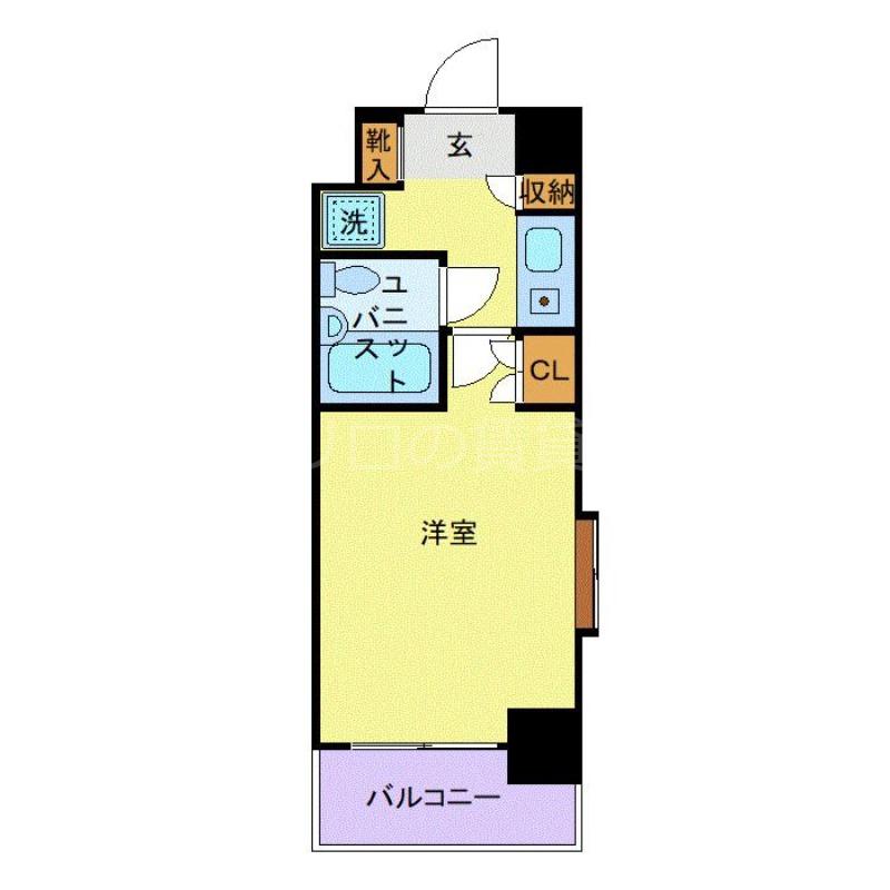 菱和パレス南大井(1K/2階)の間取り写真