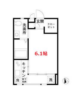 A-STYLE(1K/1階)の間取り写真