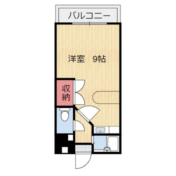 ロワイヤルヒルズ壱番館(ワンルーム/4階)の間取り写真