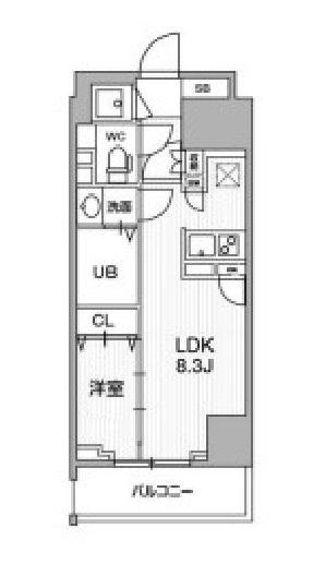 テラス森下(1LDK/2階)の間取り写真