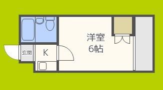 エフアール住之江公園(1K/4階)の間取り写真