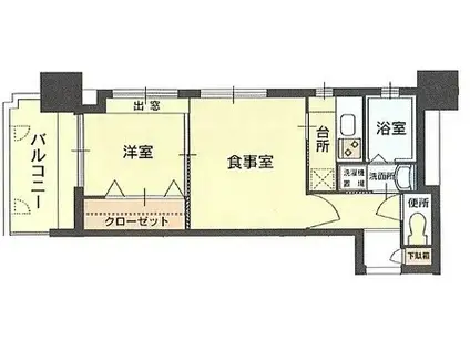 エステート・モア・平尾倶楽部(2K/7階)の間取り写真