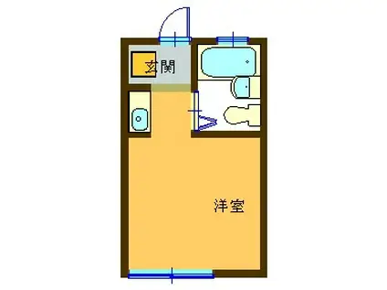 サーキット成田東(ワンルーム/1階)の間取り写真