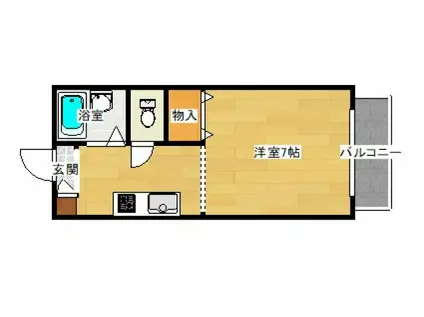 エクセレントMIKASA(ワンルーム/1階)の間取り写真