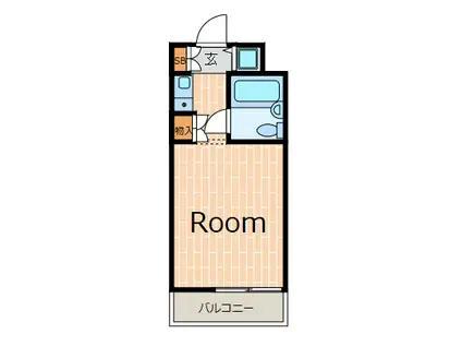 ライオンズマンション新横浜B館(ワンルーム/1階)の間取り写真