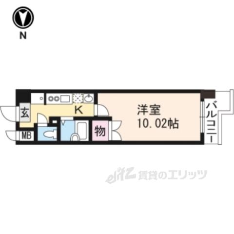 アートプラザ124(1K/6階)の間取り写真