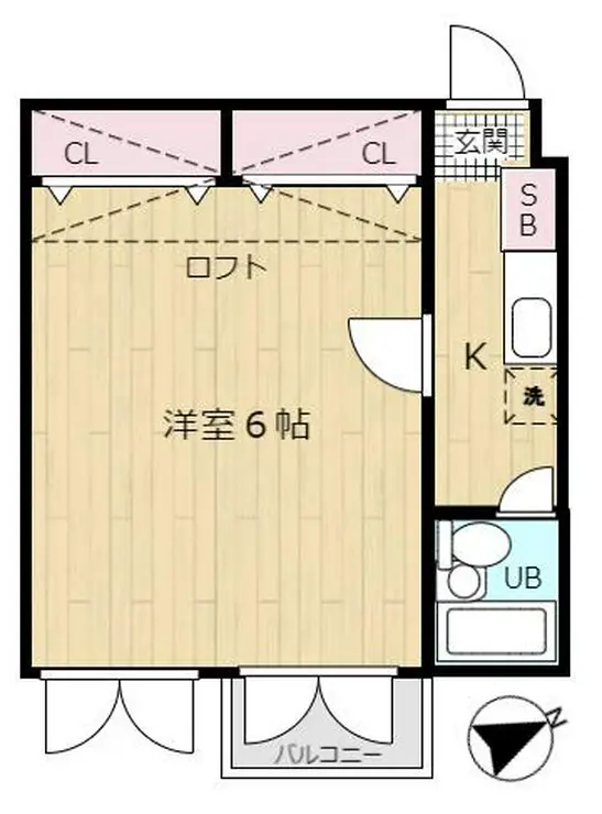 ジュネパレス春日部第8 1階階 間取り