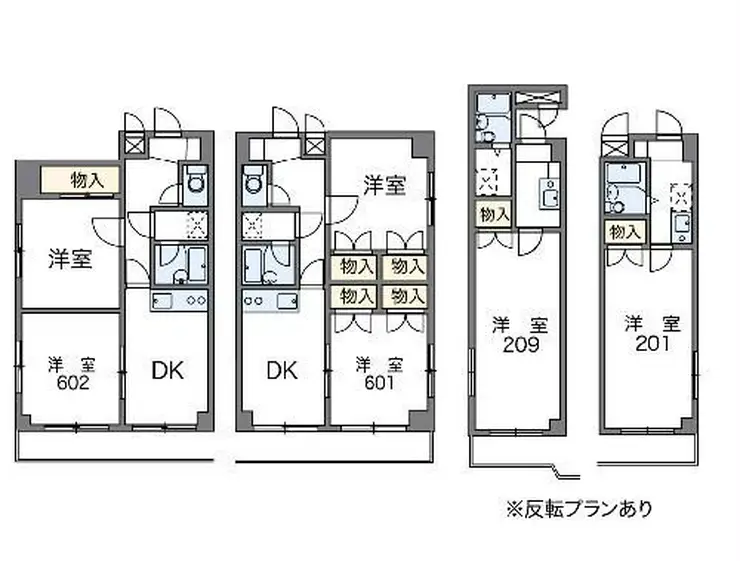 レオパレスサザンクロスプラザ 4階階 間取り