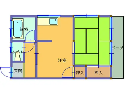 水野アパート(2K/2階)の間取り写真