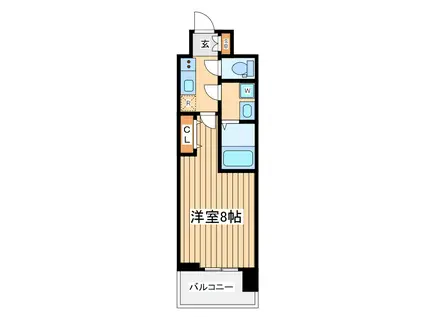 エステムコート東京八王子(1K/11階)の間取り写真