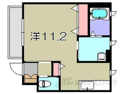 メゾンドAU3番館(ワンルーム/1階)の間取り写真