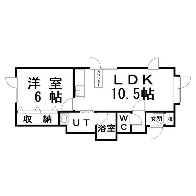 チェリー(1LDK/2階)の間取り写真