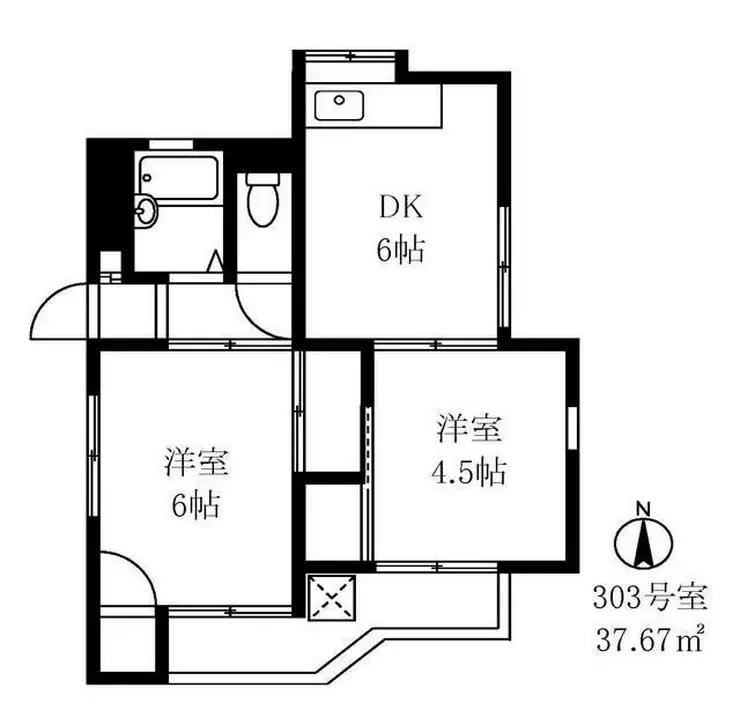 シルバー玉川 3階階 間取り