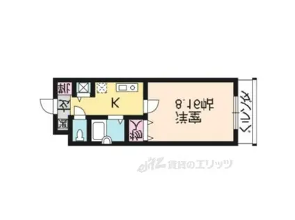 メゾン・ド・ムラジⅡ(1K/3階)の間取り写真