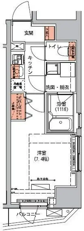 ハーモニーレジデンス三田 10階階 間取り