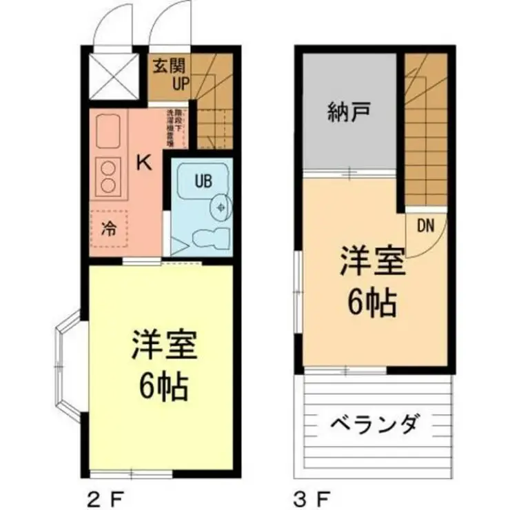 スズキパル下柚木 2階階 間取り