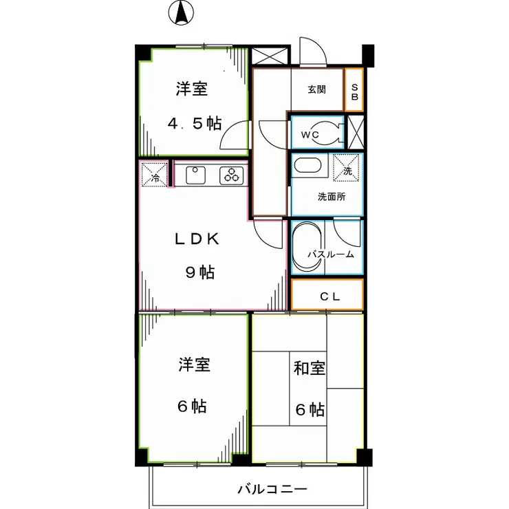 コートJM 1階階 間取り