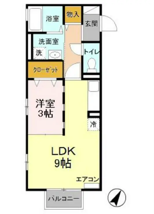 モナリエ平山 2階階 間取り