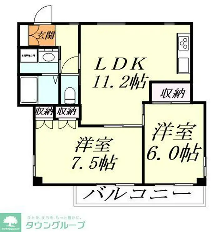 グランドアメニティ東川口 1階階 間取り