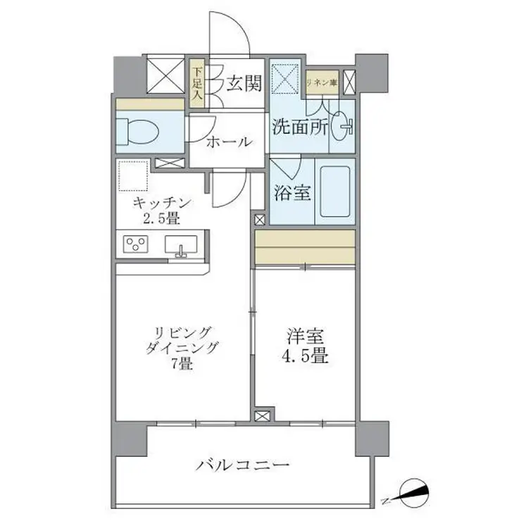プレミアコンフォート西荻窪 2階階 間取り