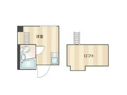 DMたけくらべ(ワンルーム/1階)の間取り写真