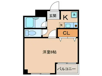 F・CUTE(1K/3階)の間取り写真