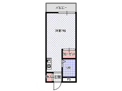 ネオコーポイケダヤ2号館(1K/5階)の間取り写真
