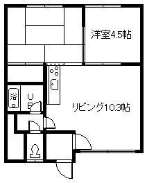 SEIWAマンション(2LDK/2階)の間取り写真