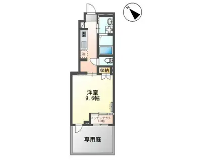 MAISON CHEMIN (1K/1階)の間取り写真