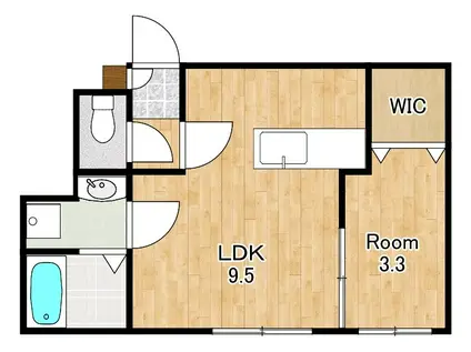イオ・リアン坂本II(1LDK/1階)の間取り写真