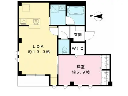 VORFAHREN フォアファーレン(1LDK/3階)の間取り写真