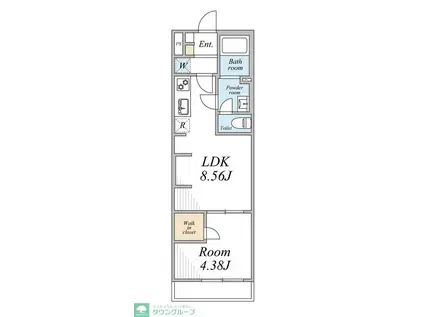 リブリ・ときわ台(1LDK/1階)の間取り写真