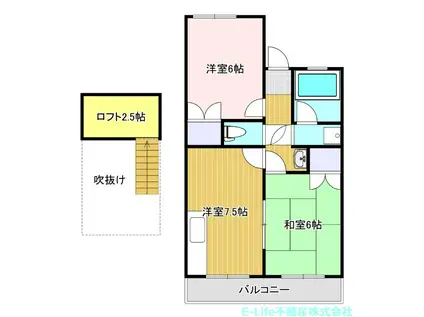 グレースハイツ 1F(2DK/1階)の間取り写真